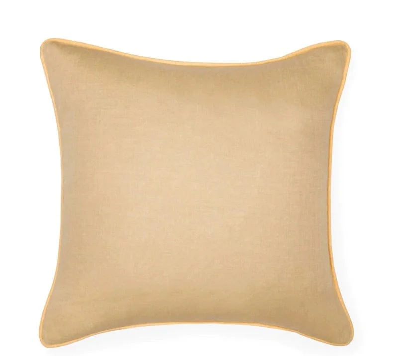 Year-End Clearance Manarola Sand & Apricot Decorative Pillow by Sferra