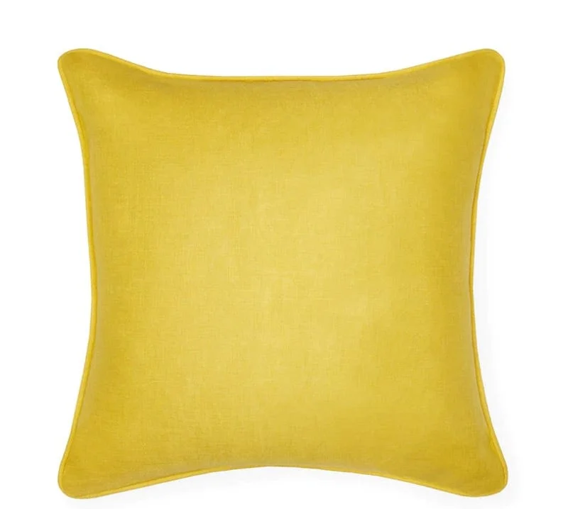 Unmissable Offer Manarola Sand & Lemon Decorative Pillow by Sferra