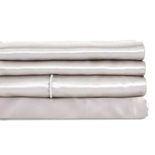 Time-Limited Offer Silk Charmeuse Flat Sheet by Mari Ann