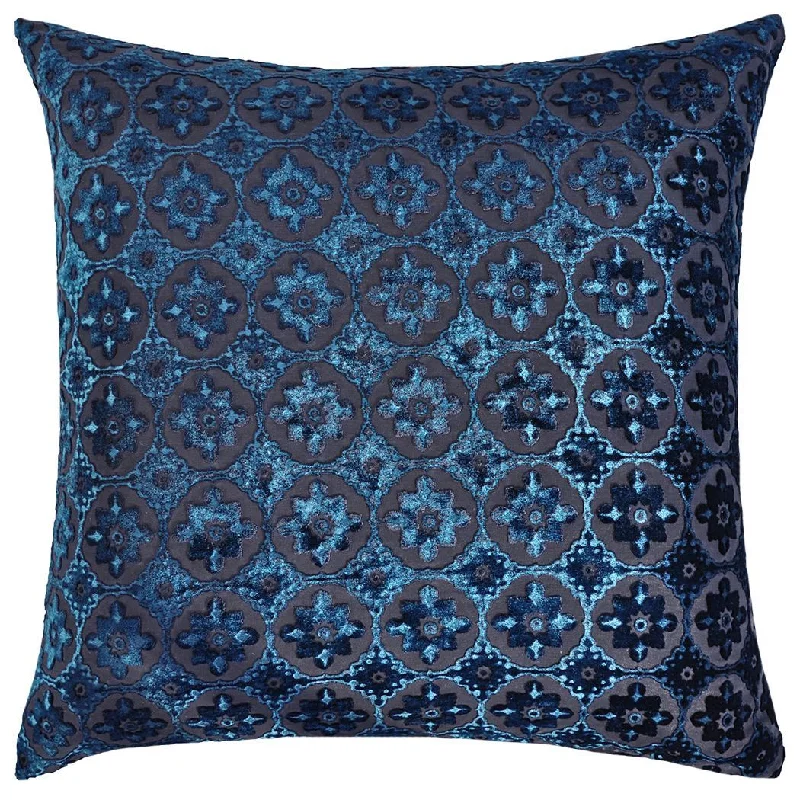 Sneak Peek Sale Small Moroccan Cobalt Black Pillows by Kevin O'Brien Studio