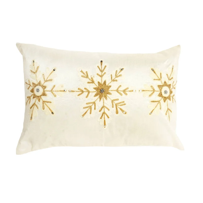 Limited Stock – Hurry Before It'S Gone Snow Fall Bead Work Lumbar Pillow