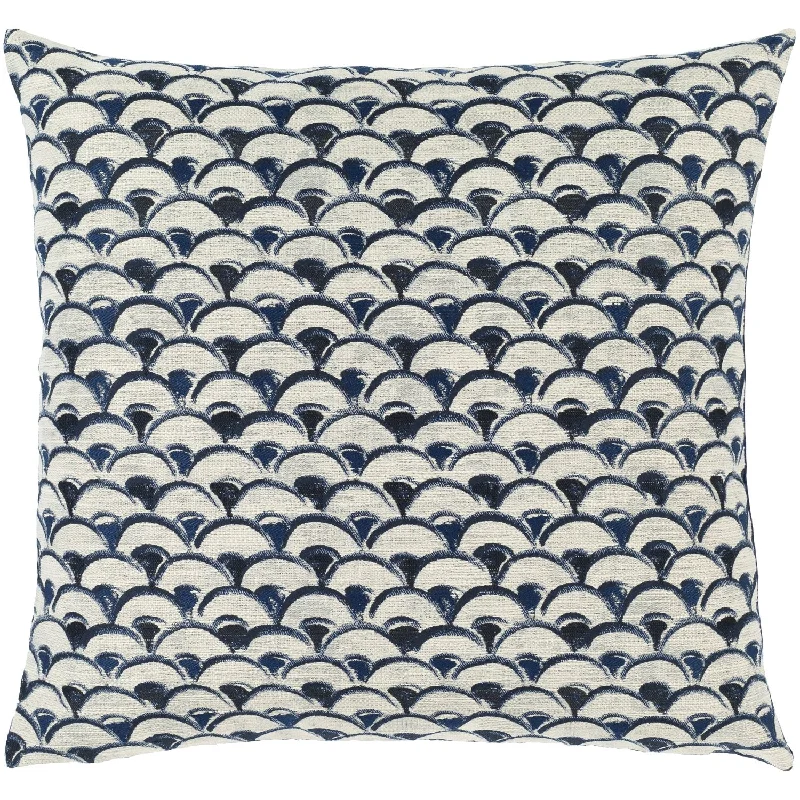 Take Advantage Sanya Bay Jacquard Pillow in Bright Blue