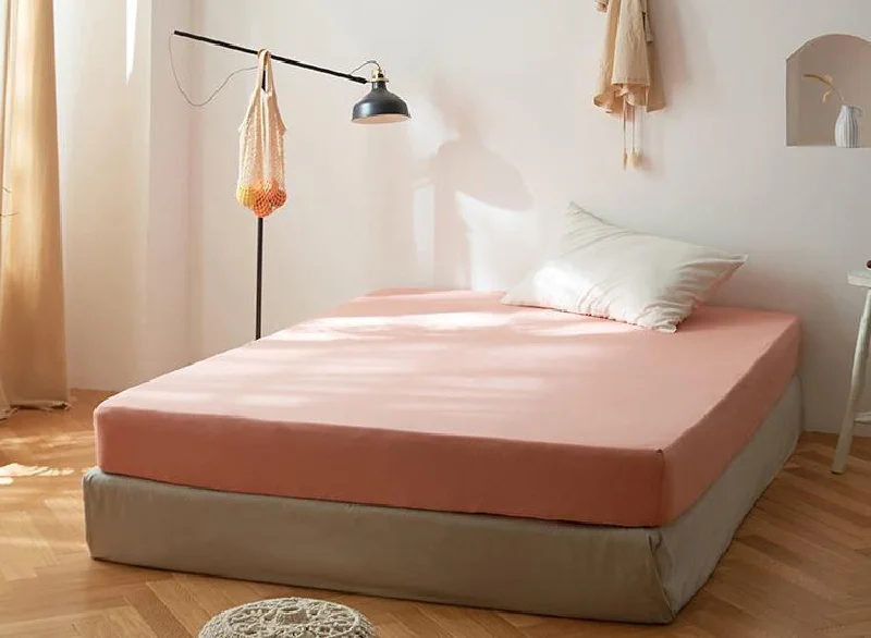 Unbeatable Prices Solid Bed Sheet / Pink
