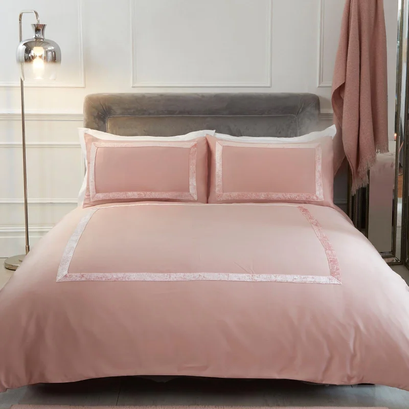 New Arrival Sophia Crushed Velvet Duvet Cover Set Super King