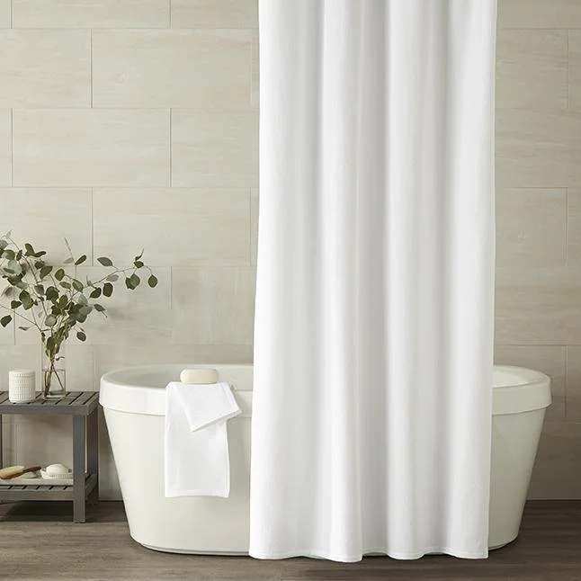 Act Now Spa Shower Curtain by Peacock Alley
