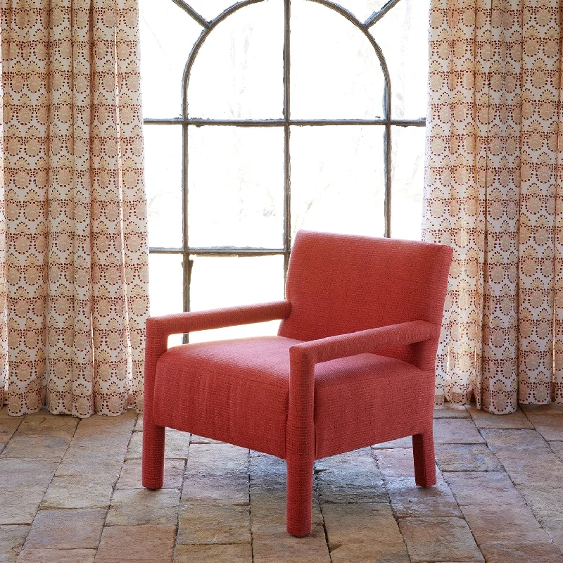Refresh Your Wardrobe For Less This Weekend Square Chair in Bijal Coral