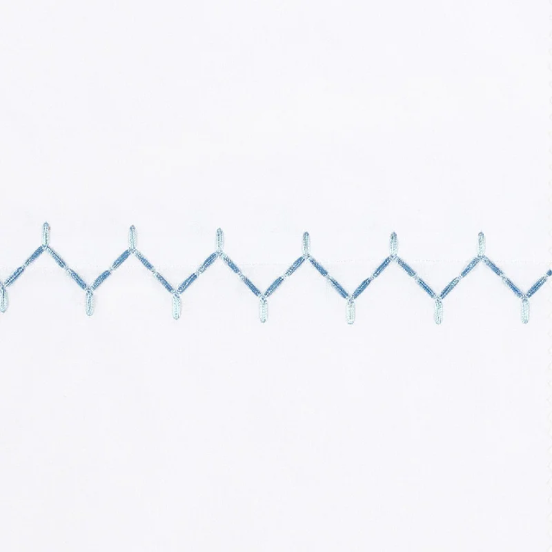Deal Mania Stitched Light Indigo Organic Sheet Swatch