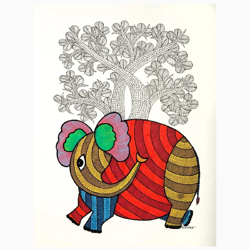 Exclusive Deal Striped Elephant