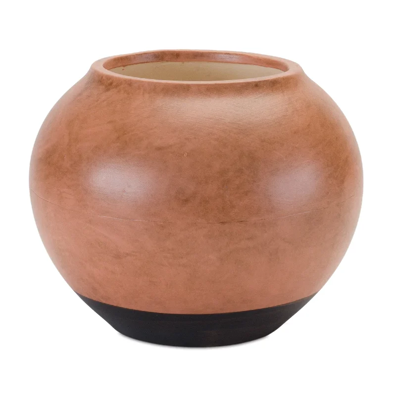 Shop and Save Two Tone Ceramic Vase 8.75"