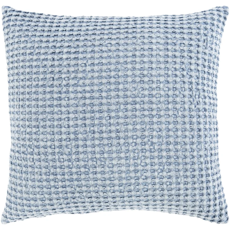 Daily Special Waffle Woven Pillow in Denim