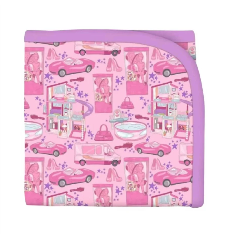 Weekend Bargains to Savor What A Doll Reversible Bamboo Blanket In Pink