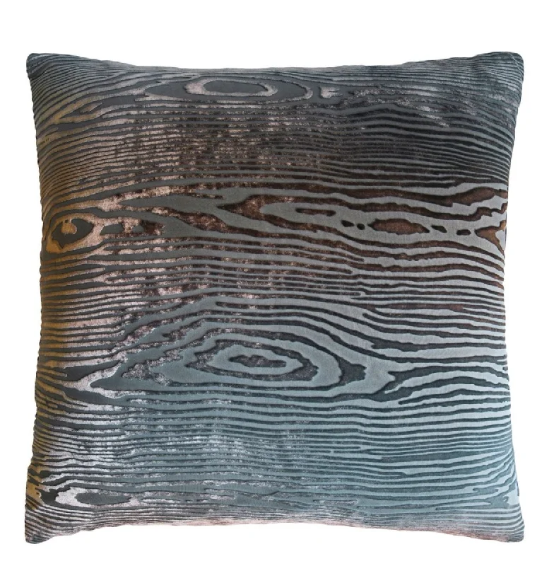 Buy More, Save More Woodgrain Gunmetal Velvet Pillows