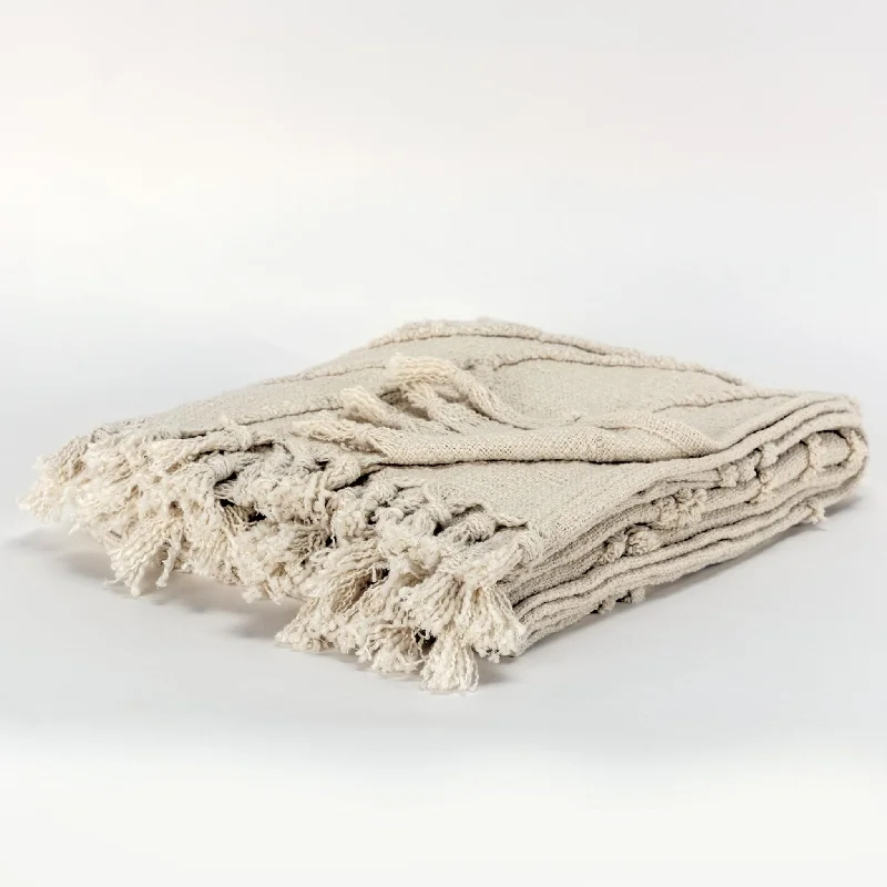 Weekend Specials to Savor Woven Botanical 100% Woven Textured Cotton Throw