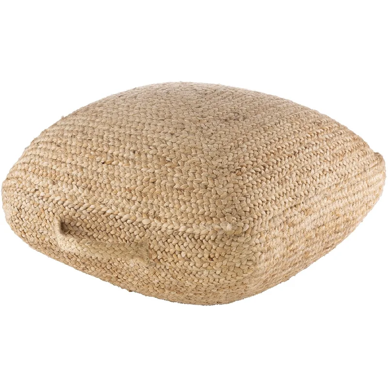 Great Bargain Ziya Woven Floor Pillow in Khaki