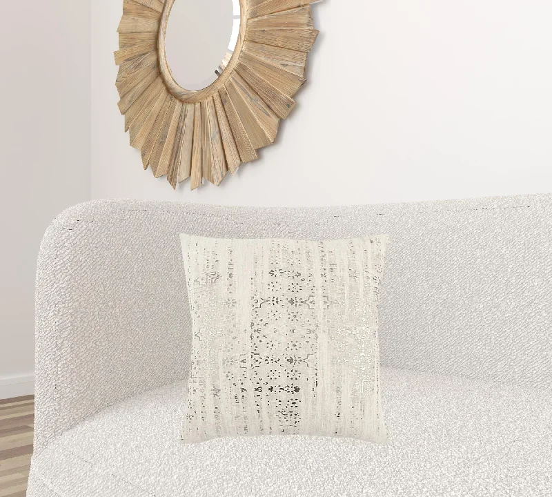 Big Savings 20 X 20 Natural Zippered 100% Cotton Throw Pillow