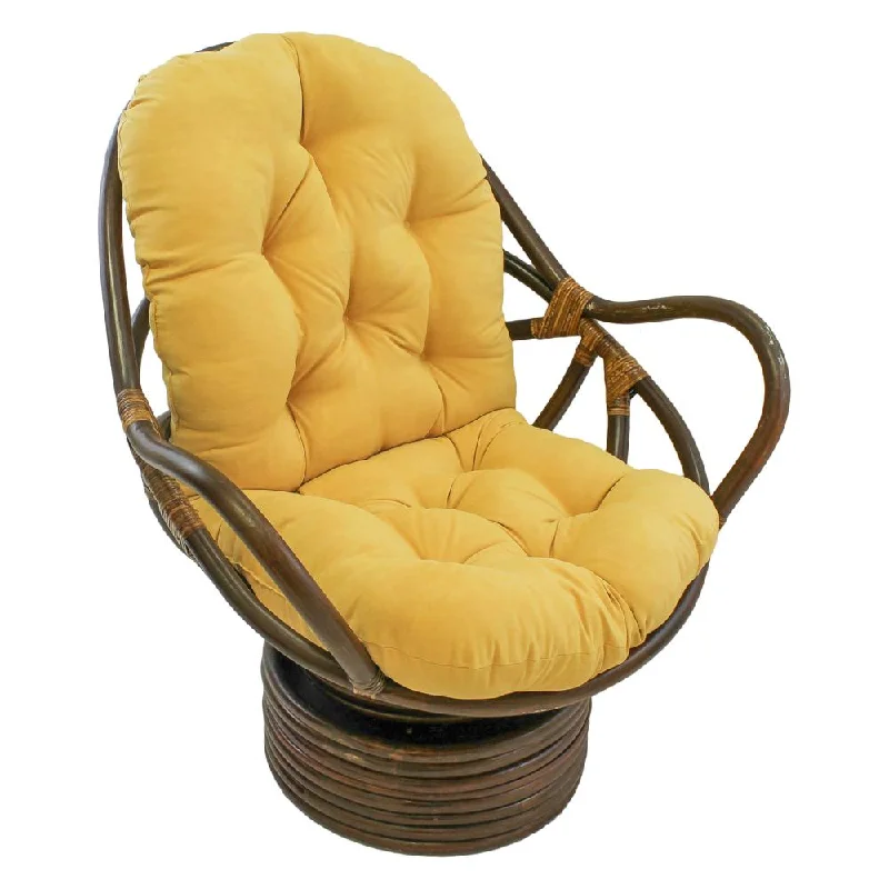 Daily Special 48-inch by 24-inch Solid Micro Suede Swivel Rocker Cushion