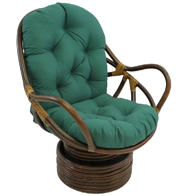 Deal Alert 48-inch by 24-inch Solid Twill Swivel Rocker Cushion