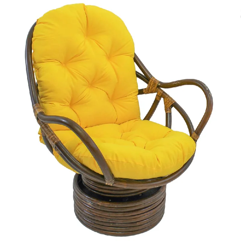 Today's Special 48-inch by 24-inch Solid Twill Swivel Rocker Cushion