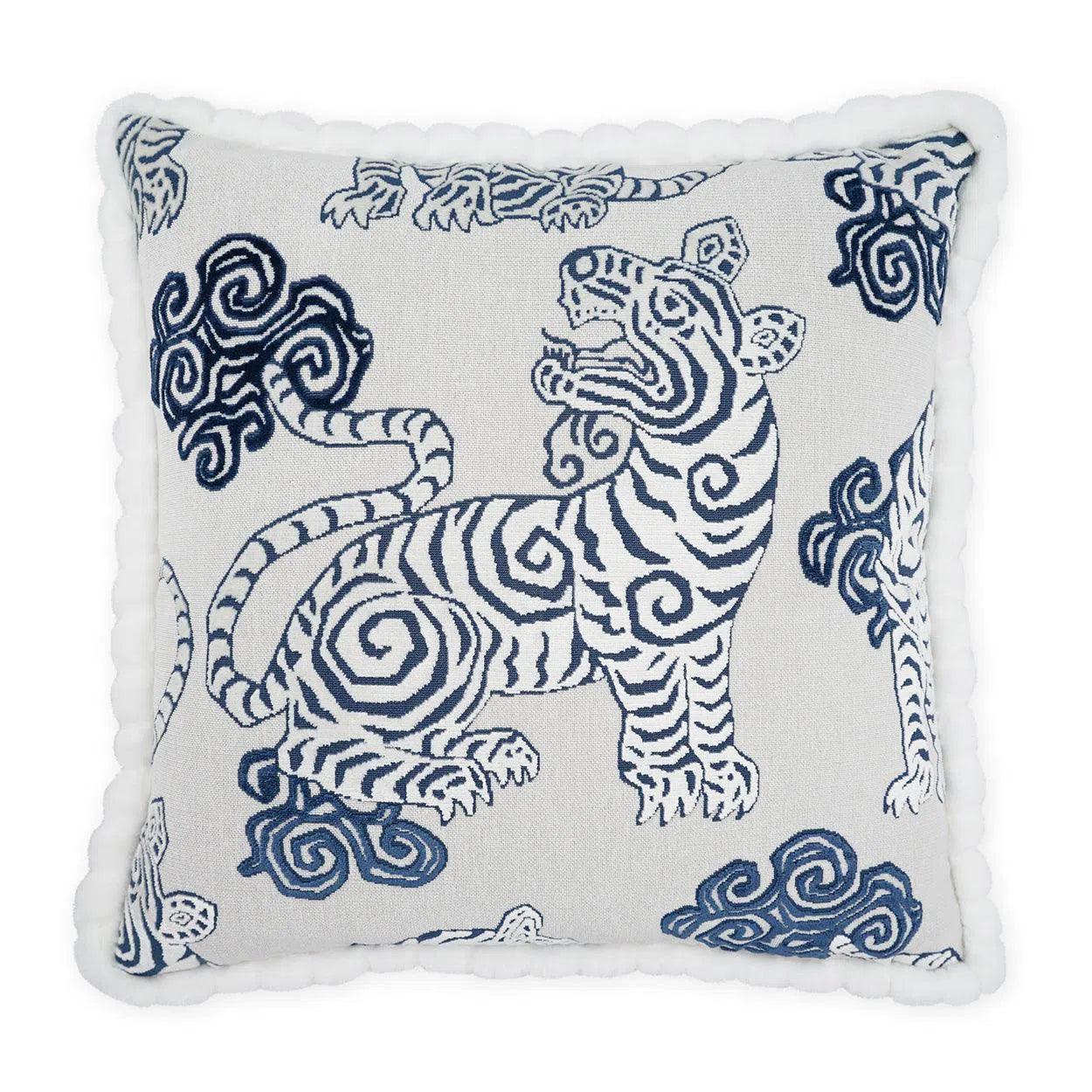Major Savings Akbar Blue Novelty Blue Large Throw Pillow With Insert