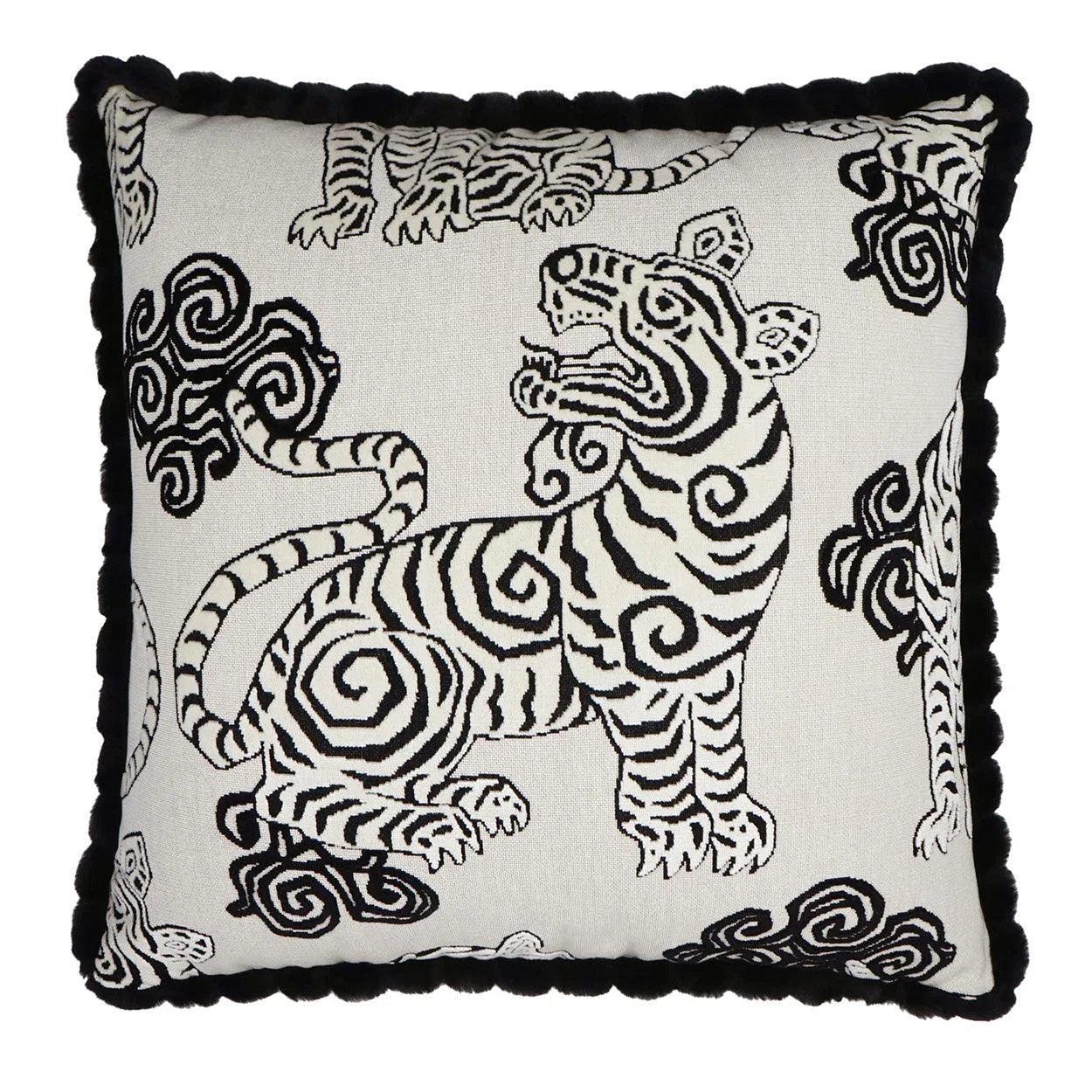 Huge Discounts Akbar Tuxedo Novelty Black Large Throw Pillow With Insert