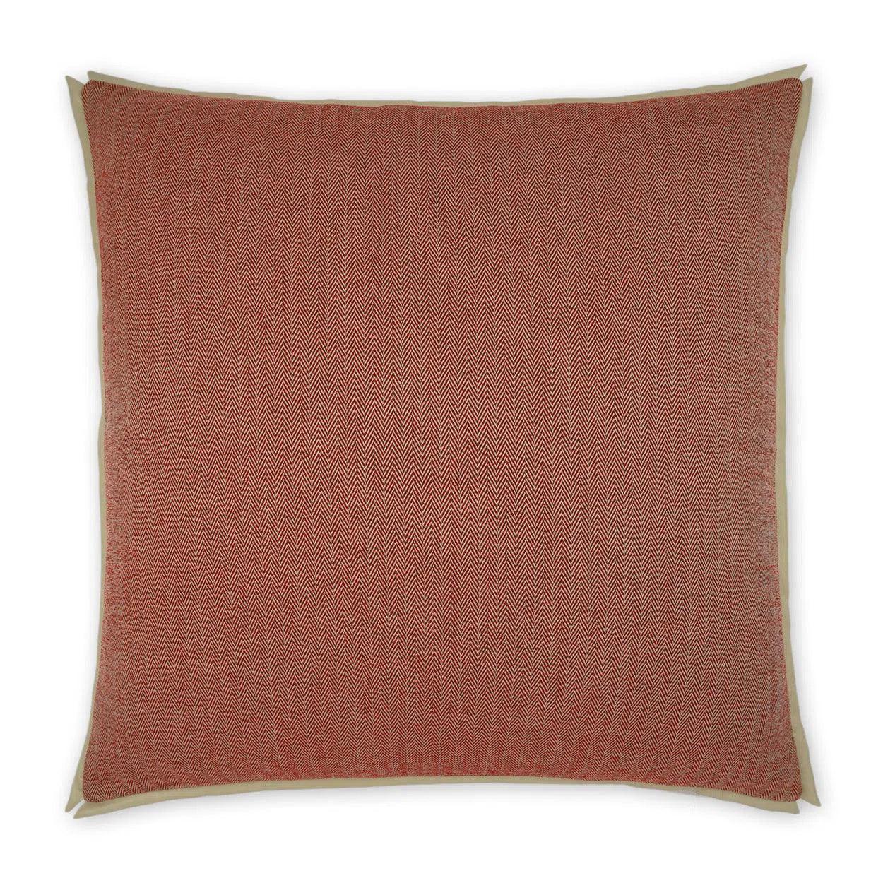 Closeout Deal Ashbury Red Traditional Chevron Red Large Throw Pillow With Insert