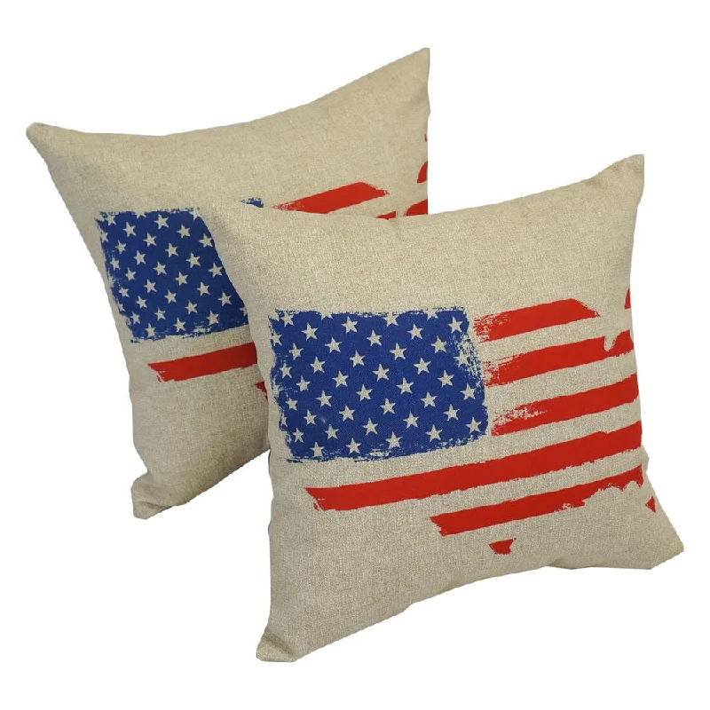 Online Specials Blazing Needles 17-inch Outdoor Spun Polyester Throw Pillows (Set of 2) Online Specials Blazing Needles 17-inch Outdoor Spun Polyester Throw Pillows (Set of 2)