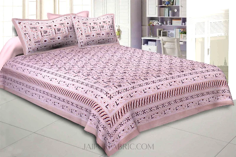 Stock Up and Save Brown Modern Art Double Bedsheet