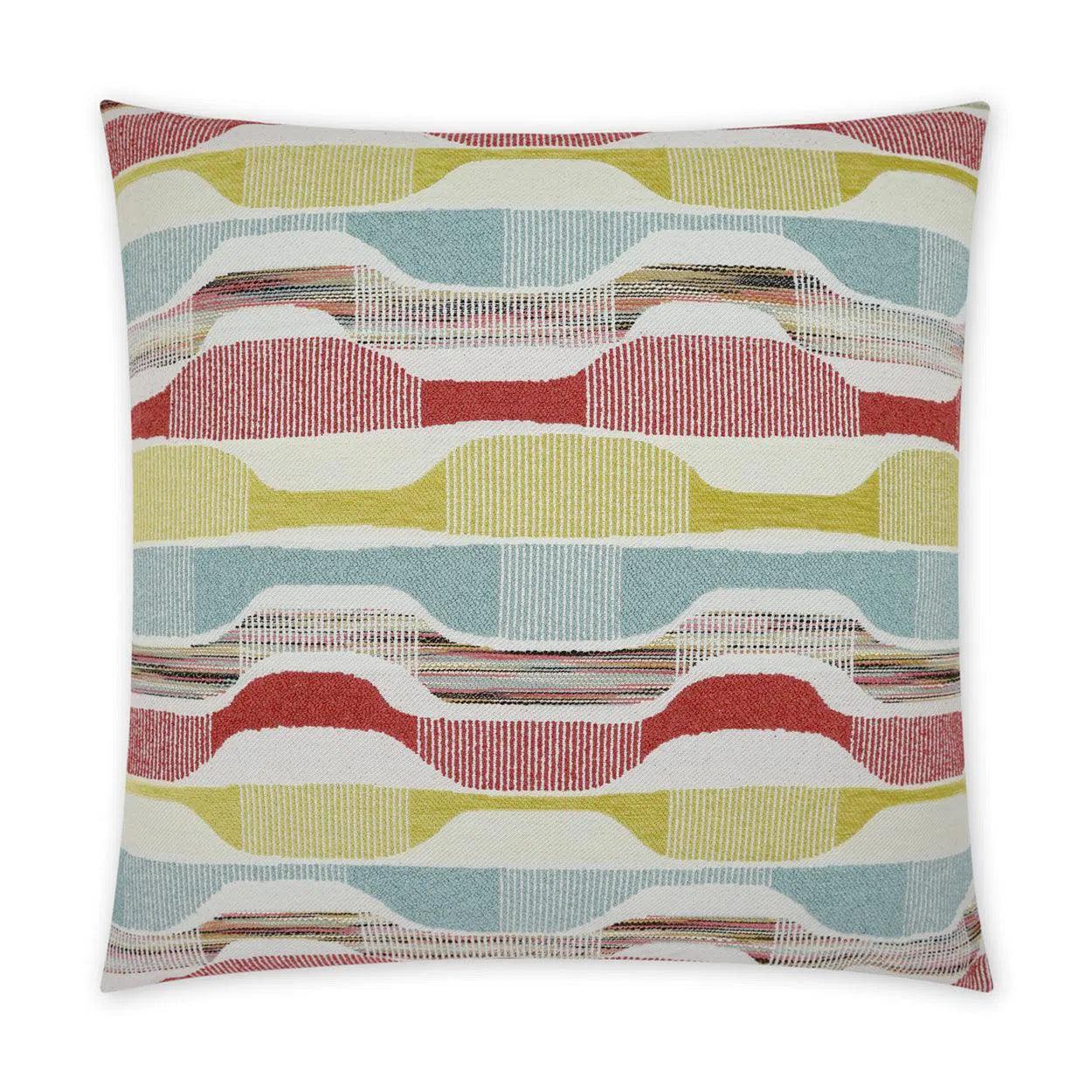 Price Slash Ebb Flow Confetti Multi Color Large Throw Pillow With Insert