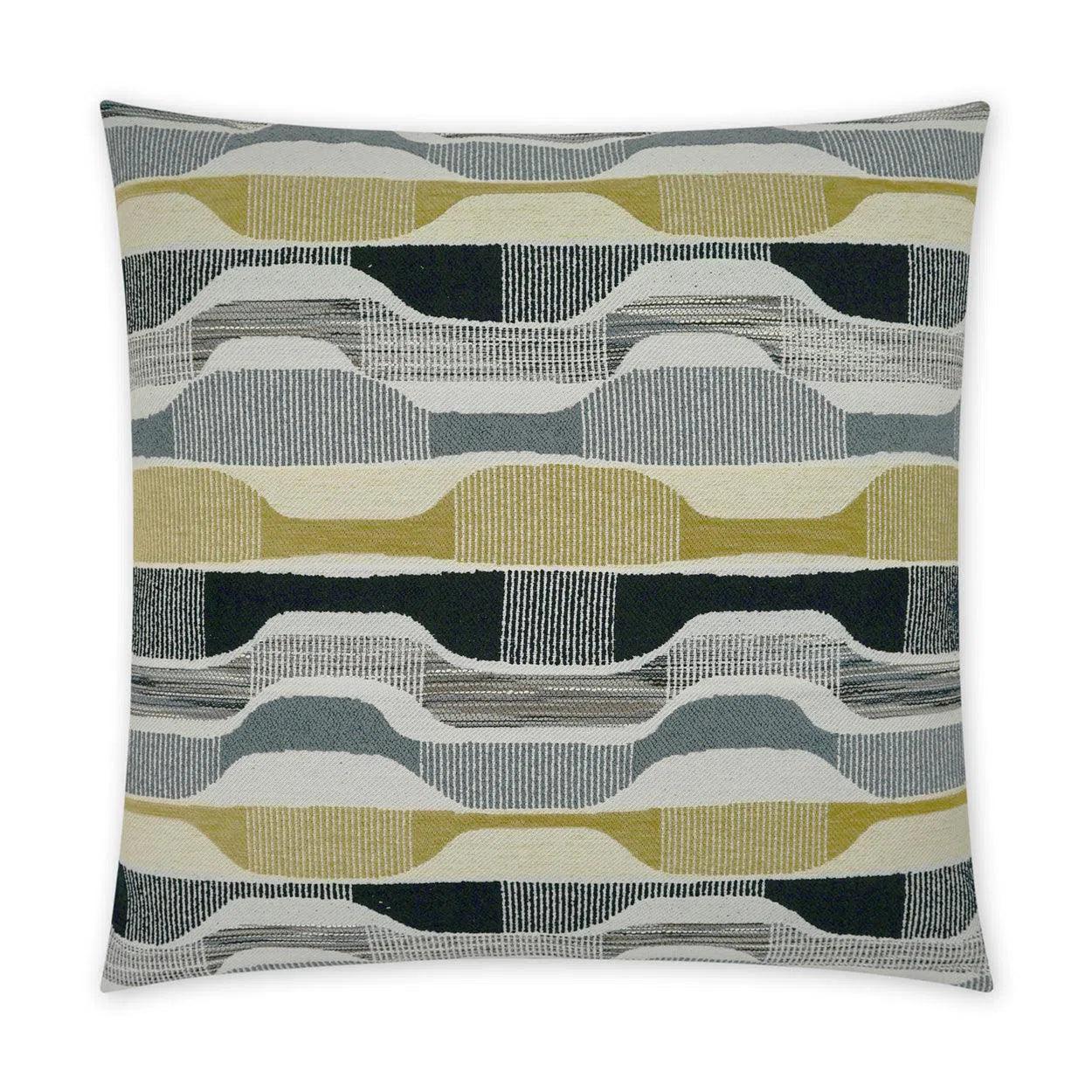 Sale Alert Ebb Flow Onyx Abstract Chartreuse Large Throw Pillow With Insert