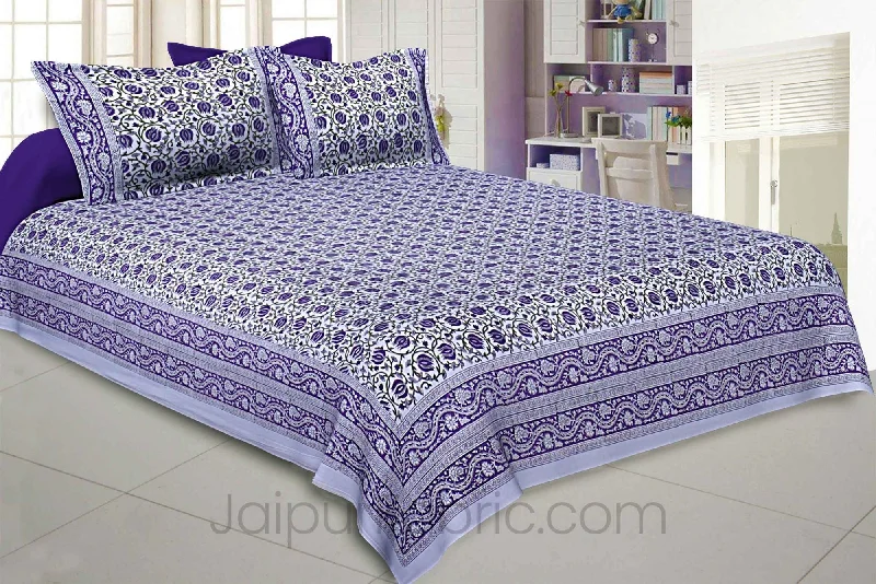 Limited Stock – Get Yours Before It's Gone Incessant Bale Blue Hand Block Print King Size Bedsheet Limited Stock – Get Yours Before It's Gone Incessant Bale Blue Hand Block Print King Size Bedsheet