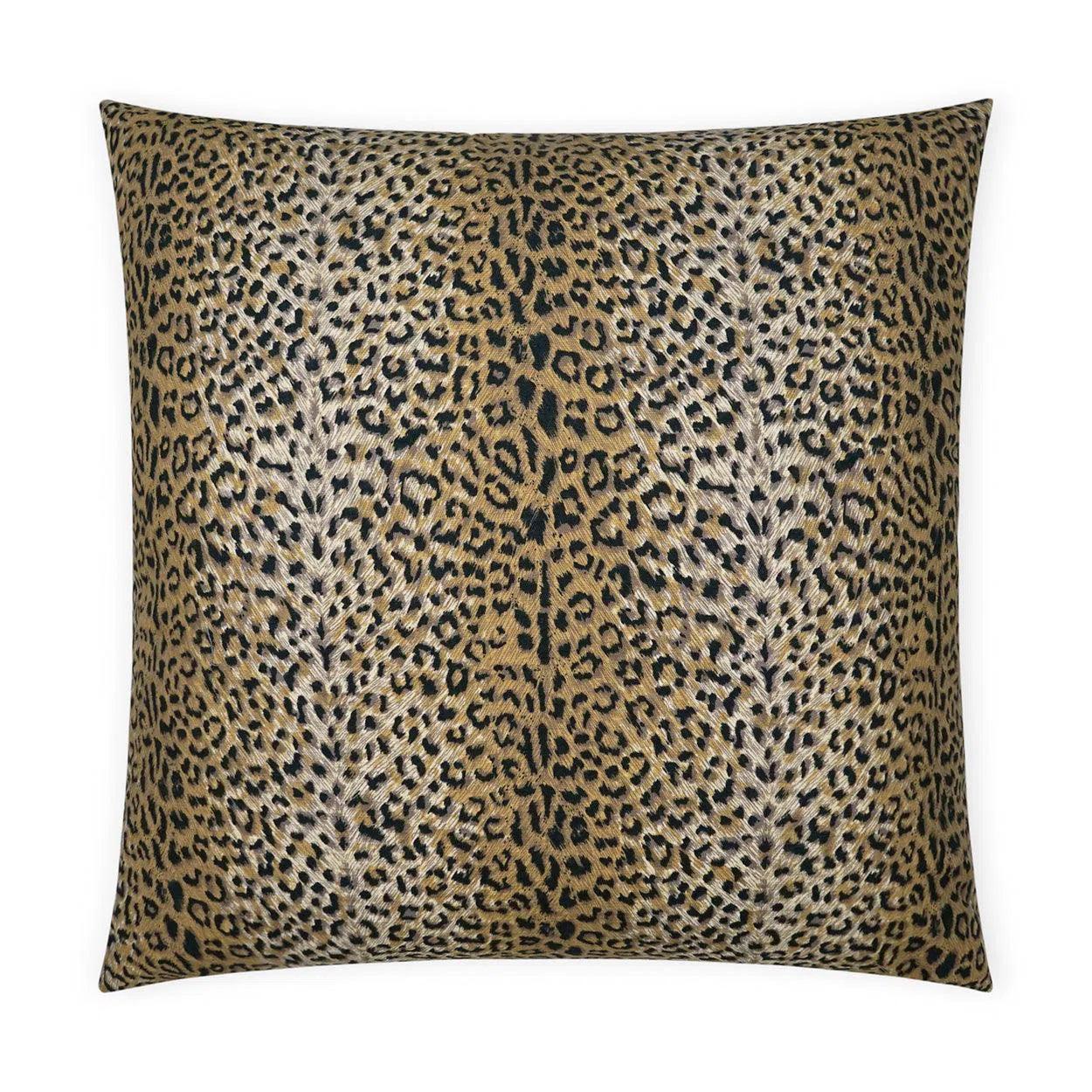 Year-End Sale Jaguar Animal Tan Taupe Large Throw Pillow With Insert