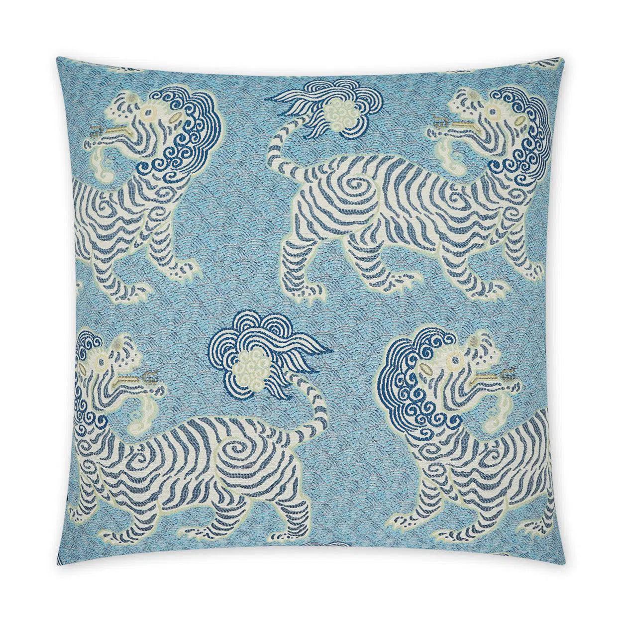New Markdowns Kathmandu Porcelain Novelty Blue Large Throw Pillow With Insert