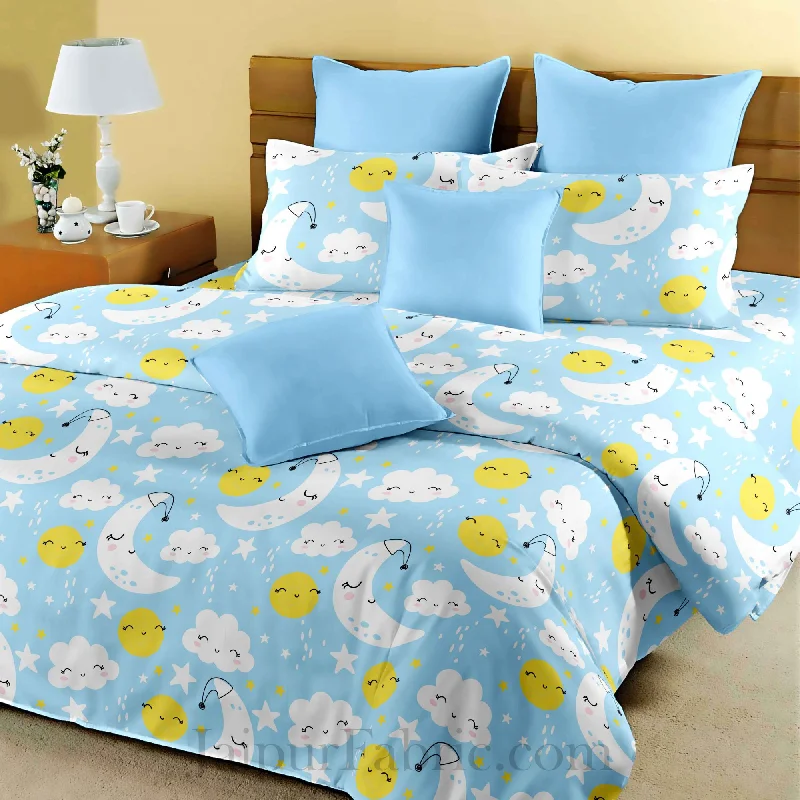 Shop Smarter With These Special Offers Kids Chanda Mama Blue King Size Bedsheet