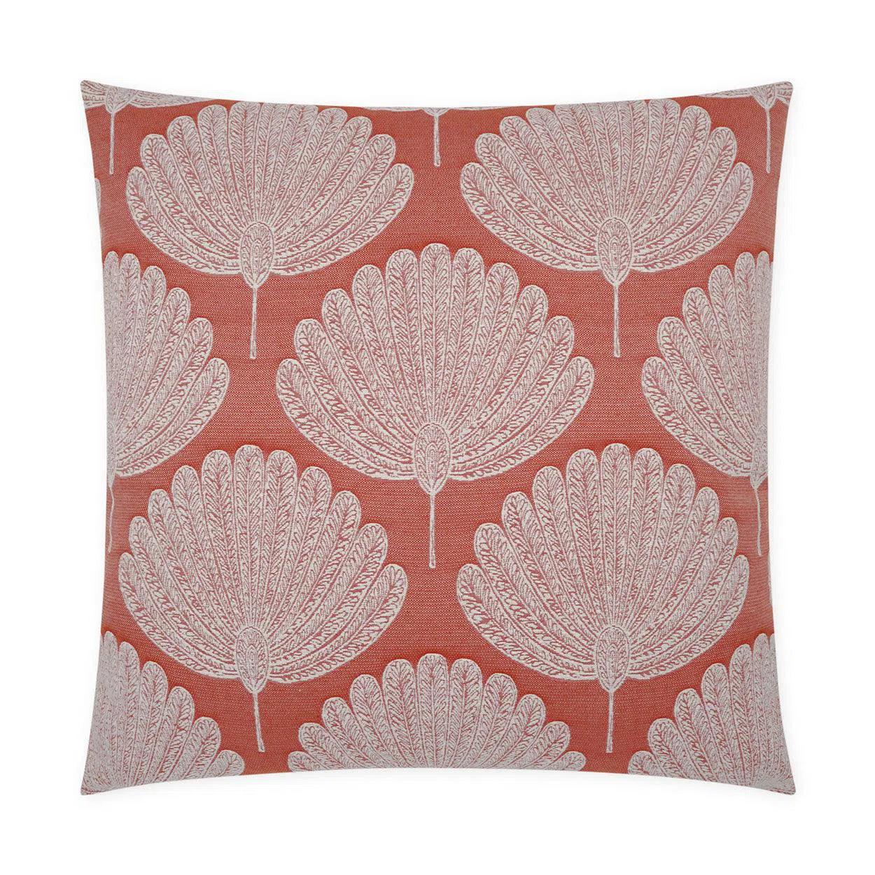 Low Price Kita Coral Global Floral Coral Salmon Large Throw Pillow With Insert