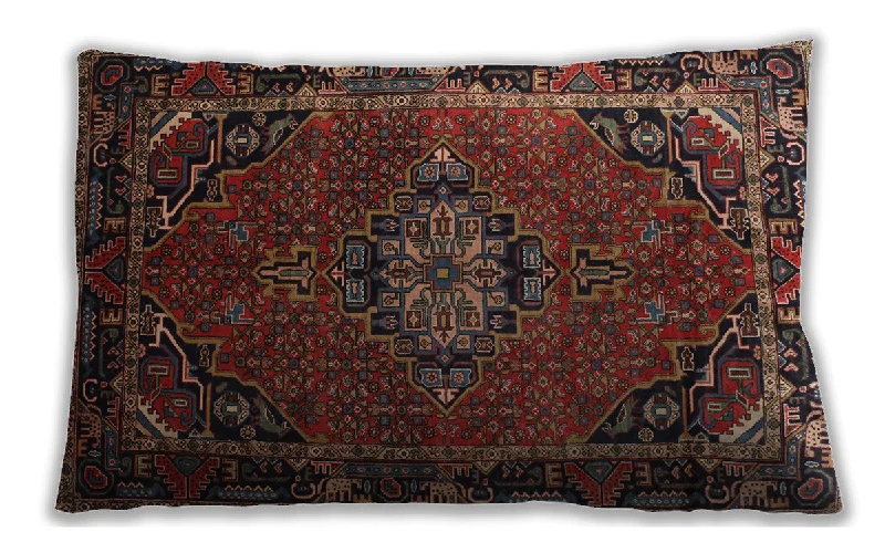 Lowest Price Traditional Classic Indoor Outdoor Rectangular Sienna Brown Lumbar Throw Pillow, 13 inch by 19 inch, lbtr100
