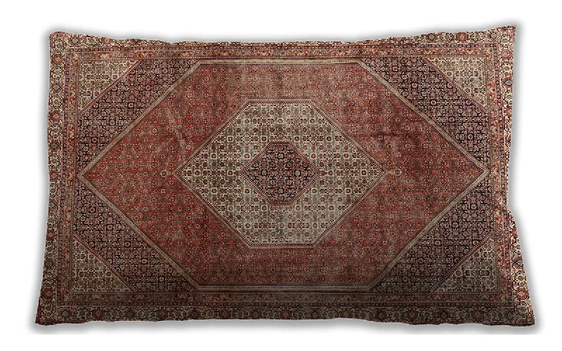 Today's Special Traditional Classic Indoor Outdoor Rectangular Tomato Red Lumbar Throw Pillow, 13 inch by 19 inch, lbtr2256
