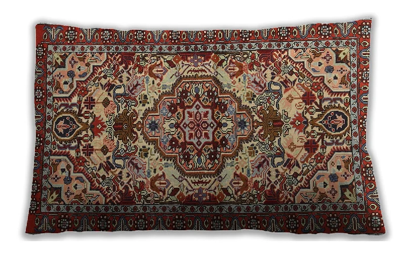Price Smash Traditional Classic Indoor Outdoor Rectangular Saffron Red Lumbar Throw Pillow, 13 inch by 19 inch, lbtr2344 Price Smash Traditional Classic Indoor Outdoor Rectangular Saffron Red Lumbar Throw Pillow, 13 inch by 19 inch, lbtr2344