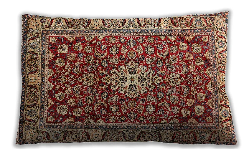 Crazy Deals Traditional Classic Indoor Outdoor Rectangular Saffron Red Lumbar Throw Pillow, 13 inch by 19 inch, lbtr243 Crazy Deals Traditional Classic Indoor Outdoor Rectangular Saffron Red Lumbar Throw Pillow, 13 inch by 19 inch, lbtr243