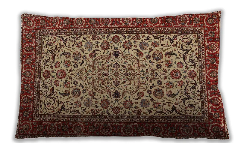 Markdowns Traditional Classic Indoor Outdoor Rectangular Saffron Red Lumbar Throw Pillow, 13 inch by 19 inch, lbtr2483 Markdowns Traditional Classic Indoor Outdoor Rectangular Saffron Red Lumbar Throw Pillow, 13 inch by 19 inch, lbtr2483