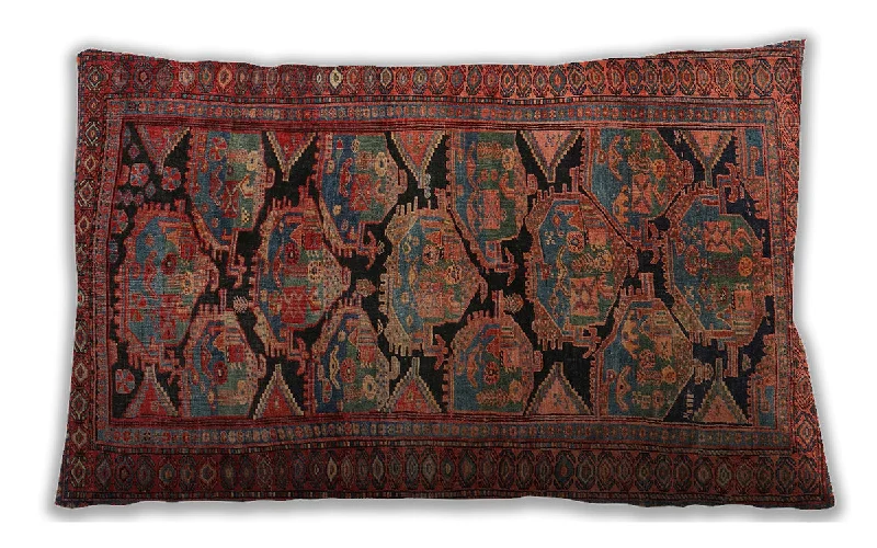 Deal Alert Traditional Classic Indoor Outdoor Rectangular Sienna Brown Lumbar Throw Pillow, 13 inch by 19 inch, lbtr2541