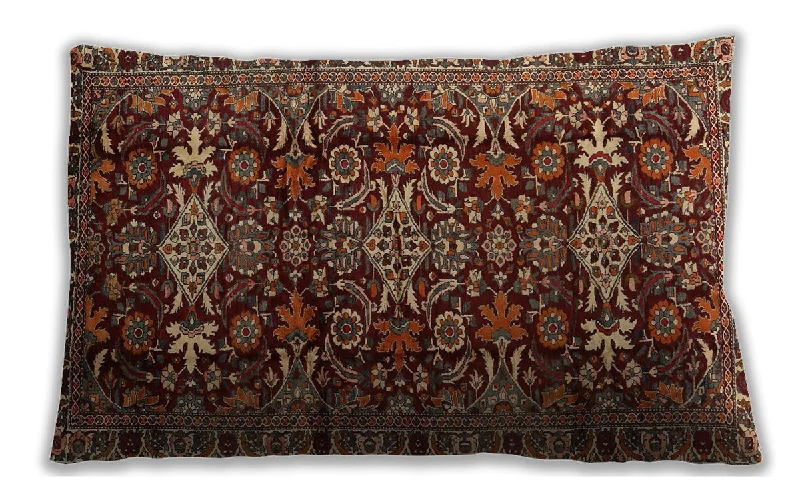 Weekend Deal Traditional Classic Indoor Outdoor Rectangular Saffron Red Lumbar Throw Pillow, 13 inch by 19 inch, lbtr2553 Weekend Deal Traditional Classic Indoor Outdoor Rectangular Saffron Red Lumbar Throw Pillow, 13 inch by 19 inch, lbtr2553