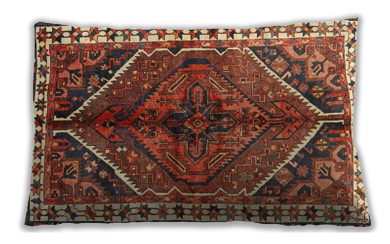 Extra Savings Traditional Classic Indoor Outdoor Rectangular Tomato Red Lumbar Throw Pillow, 13 inch by 19 inch, lbtr2806