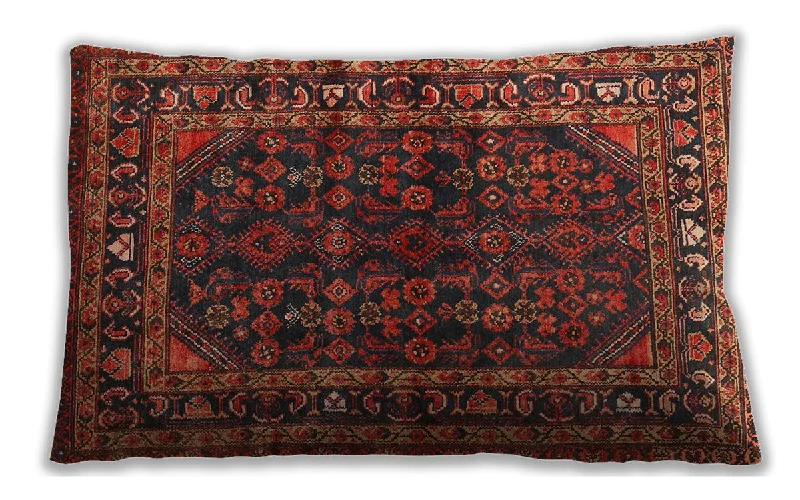 Extra Savings Traditional Classic Indoor Outdoor Rectangular Sienna Brown Lumbar Throw Pillow, 13 inch by 19 inch, lbtr2866