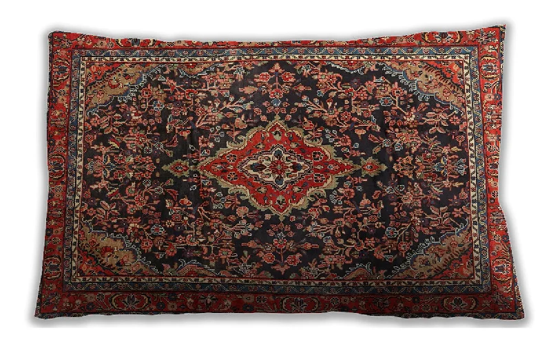 Deal of the Day Traditional Classic Indoor Outdoor Rectangular Saffron Red Lumbar Throw Pillow, 13 inch by 19 inch, lbtr2873 Deal of the Day Traditional Classic Indoor Outdoor Rectangular Saffron Red Lumbar Throw Pillow, 13 inch by 19 inch, lbtr2873