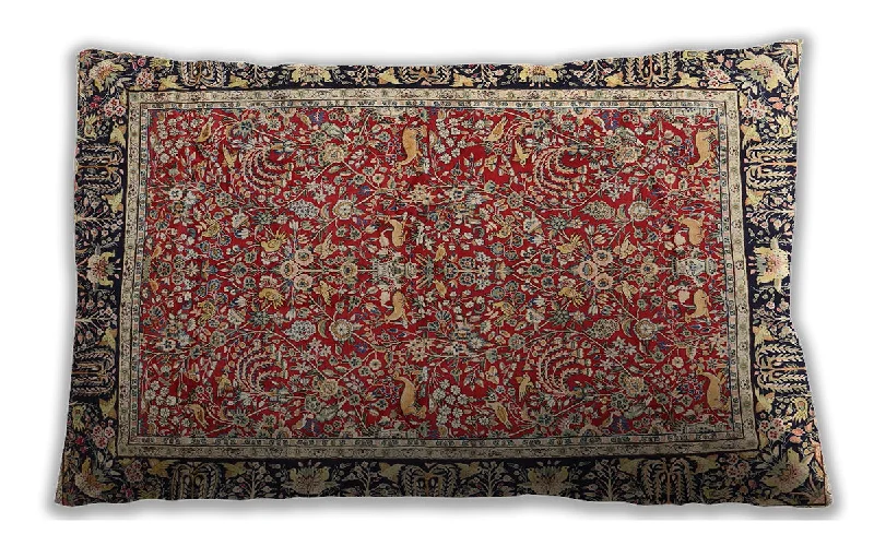 Half Price Traditional Classic Indoor Outdoor Rectangular Saffron Red Lumbar Throw Pillow, 13 inch by 19 inch, lbtr2921 Half Price Traditional Classic Indoor Outdoor Rectangular Saffron Red Lumbar Throw Pillow, 13 inch by 19 inch, lbtr2921