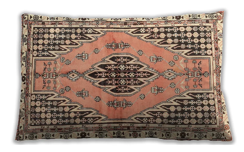 Final Markdown Traditional Classic Indoor Outdoor Rectangular Sienna Brown Lumbar Throw Pillow, 13 inch by 19 inch, lbtr2973
