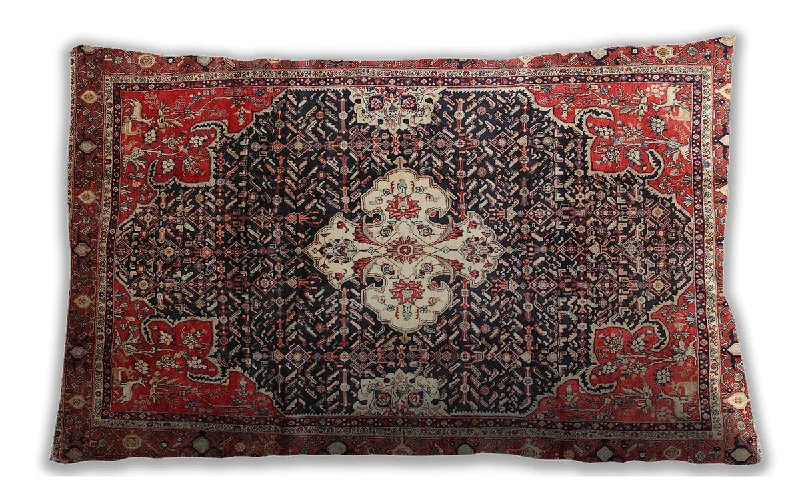 Shop and Save Traditional Classic Indoor Outdoor Rectangular Saffron Red Lumbar Throw Pillow, 13 inch by 19 inch, lbtr305 Shop and Save Traditional Classic Indoor Outdoor Rectangular Saffron Red Lumbar Throw Pillow, 13 inch by 19 inch, lbtr305