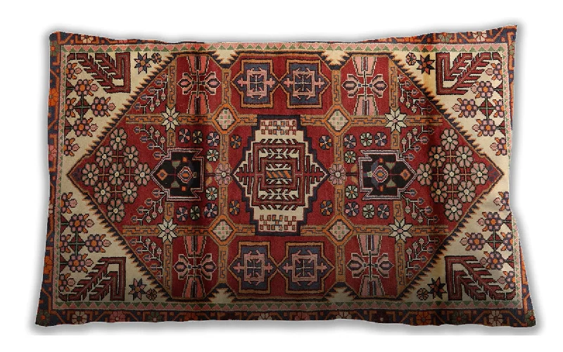 Unbeatable Prices Traditional Classic Indoor Outdoor Rectangular Tomato Red Lumbar Throw Pillow, 13 inch by 19 inch, lbtr3123