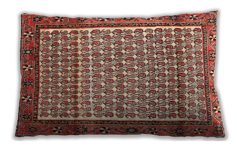 Shop the Weekend Away Traditional Classic Indoor Outdoor Rectangular Tomato Red Lumbar Throw Pillow, 13 inch by 19 inch, lbtr320
