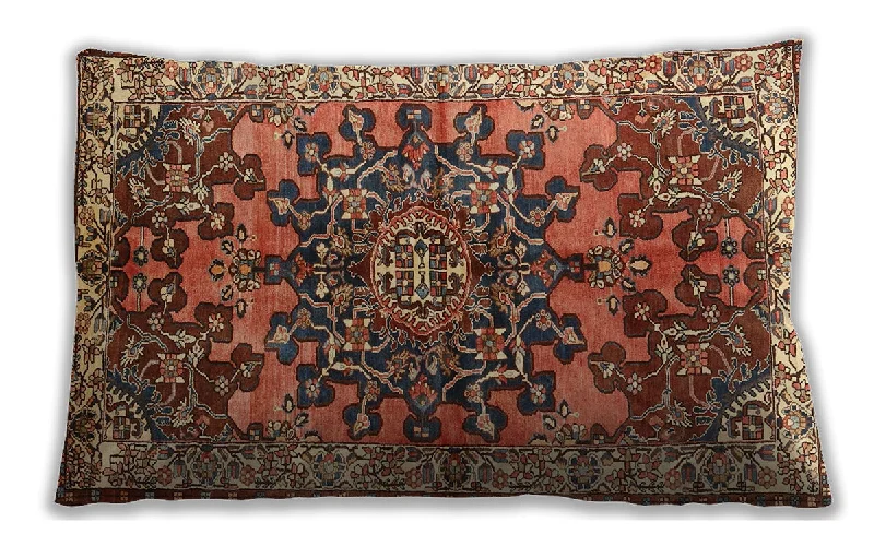 Weekend Savings Fiesta Traditional Classic Indoor Outdoor Rectangular Saffron Red Lumbar Throw Pillow, 13 inch by 19 inch, lbtr3353 Weekend Savings Fiesta Traditional Classic Indoor Outdoor Rectangular Saffron Red Lumbar Throw Pillow, 13 inch by 19 inch, lbtr3353